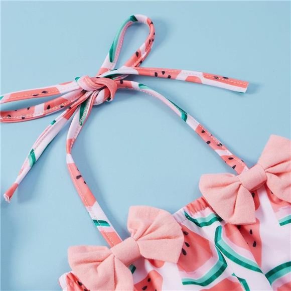 NEW Toddler Girl Swimsuits Infant Baby Bikini Sets Swimwear Summer Beach Outfit - Picture 5 of 7